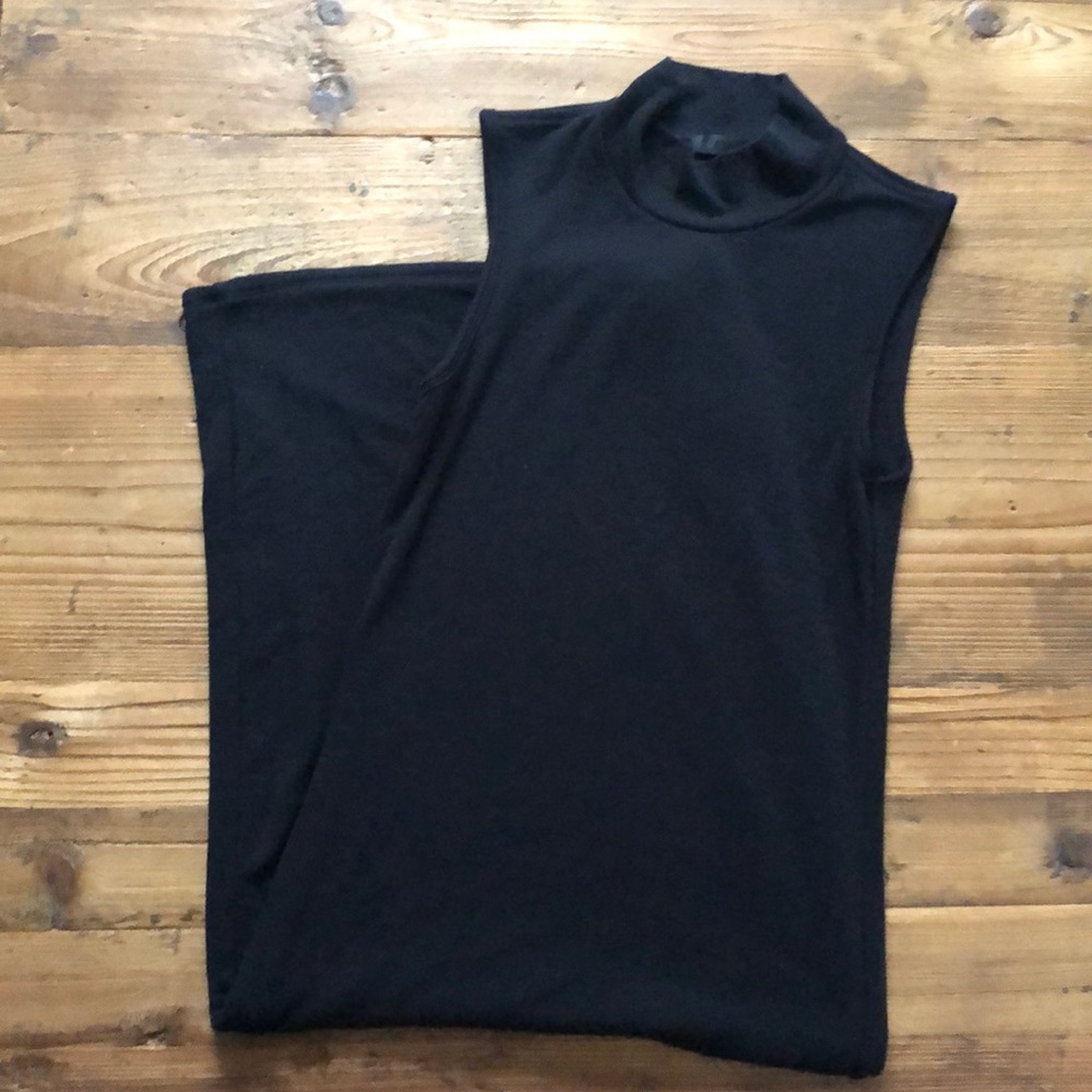 ATM Black Ribbed Dress - Picture 2 of 5